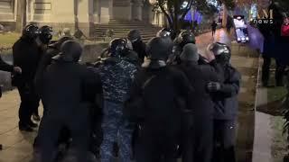 A SWAT team detains a protester/ Tbilisi, Georgia/JAMnews English