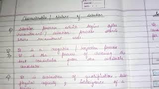 HUMAN RESOURCE MANAGEMENT  (CHAPTER- 4)(PART-26)(CHARACTERISTICS AND NATURE OF SELECTION)