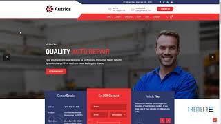 Autrics Car Repair Services and Auto Mechanic WordPress Theme      Re