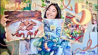 How I Got a 5 on the AP Art Exam (+ portfolio tour!) (top score!)