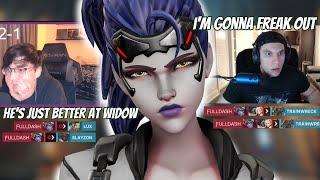 Twitch streamers reaction to me killing them with Widowmaker (Overwatch 2)