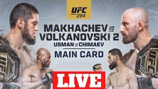 UFC 294 LIVE Makhachev vs Volkanovski 2 + Khamzat vs Usman