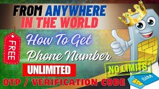How to get a FREE Phone Number 2024 | Free Virtual Phone Number for Verification