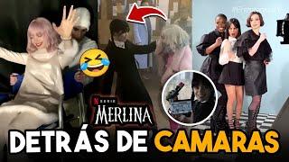 DETRÁS DE CÁMARAS DE MERLINA - Momentos Divertidos y Bloopers De Los Personajes En La Vida Real