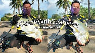 SEAHAWK FISHING - #CatchWithSeahawk ft. LaksamanaLak | Surf Fishing | D'Phantom Surf & Crew Surf Rod