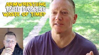 Is armwrestling table practice after 40 is a waste of time? | Coach Ray REACTS