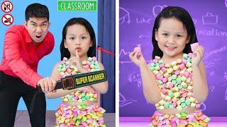 HOW TO SNEAK SNACKS INTO CLASS! Genius Food Hacks For Smart Parents By T-STUDIO