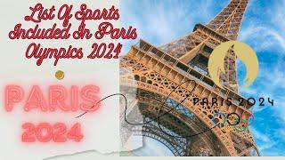 45 Sports | Paris 2024 | Olympics 2024 | List of All sports in Paris Olympics 2024 | Olympics