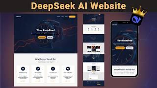 How To Use DeepSeek AI To Make A Landing Page Website [FREE CODE]