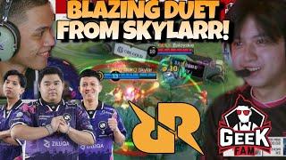 BLAZING DUET FROM SKYLAAARRRR !! LETS GO RRQ DAY !! RRQ VS GEEK MATCH 1 - MPL S14