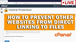 [LIVE] How to prevent other websites from direct linking to files?