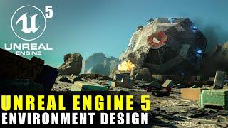 Destroyed Spaceship -Unreal Engine 5 Environment Tutorial For Beginners