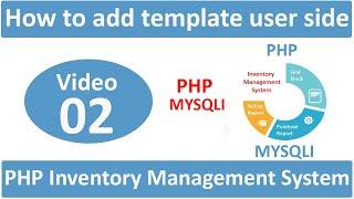 how to add template user side in php ims