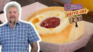 Guy Eats Homesick Texans' Kolaches in Salt Lake City | Diners, Drive-Ins and Dives | Food Network