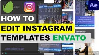 How to Edit Instagram Stories Template from Envato in After Effects 2024