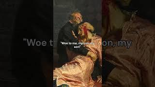 Perhaps one of the most terrible things he ever did | Ivan the Terrible and His Son by Ilya Repin