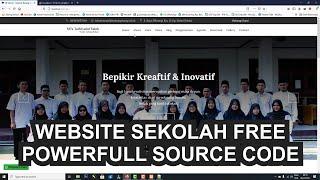 DOWNLOAD THEMPLATE WEBSITE SEKOLAH GRATIS POWERFULL SOURCE CODE PHP - SCHOOL ADMISSION APLICATION