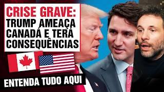 GUERRA FRIA Canadá vs EUA | Trudeau vs Trump: Tarifas Absurdas, Crise e Deportações em Massa CD News