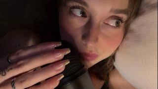 ASMR mouth sounds and mic scratching