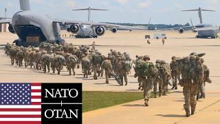 US Army, NATO. Luftlandeoperationen während Militärübungen in Osteuropa.