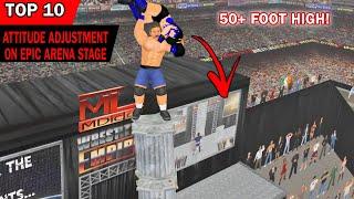 TOP 10 VICIOUS ATTITUDE ADJUSTMENT ON EPIC ARENA STAGE | WRESTLING EMPIRE