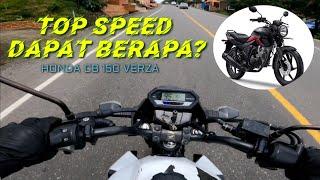 Tes top speed Honda cb 150 verza