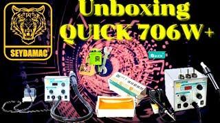 Unboxing Estacion QUICK 706W+ y rosin y kit de boquillas de tolvera de 45º