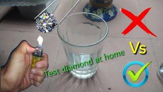 how to test diamond at home