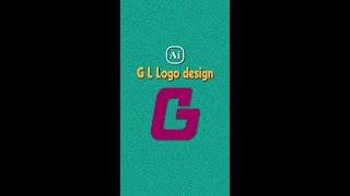 Adobe Illustrator - Design G + L Letter Logo with Grid