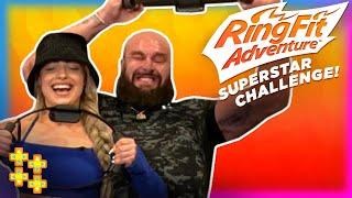 Braun Strowman, Liv Morgan, Johnny Gargano & Kofi Kingston get sweaty!: Ring Fit Superstar Challenge