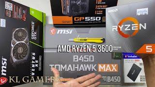 AMD Ryzen 5 3600 msi B450 TOMAHAWK MAX Verbatim SSD GTX 1660 SUPER VENTUS XS OC Edition Build