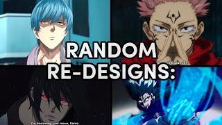 Random Re-Designs: Part 1 - Amai Mask, Sukuna's Domain Expansion, Crimson Moon, Garou.