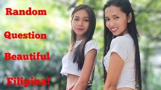 #beautiful Single Filipina  Random Question  Today With Baby Mae