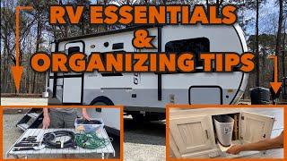 RV Camping Essentials!  Tips for Organizing Them and More Kitchen Storage Mods!