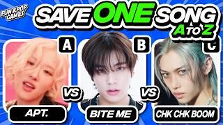 ⭐️FROM A TO Z SAVE ONE KPOP SONG SPECIAL EDITION - FUN KPOP GAMES 2025