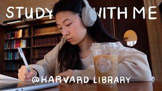 1 Hour Study with Me @Harvard Library | real time, lo-fi, productive ️ ️