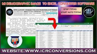 MI DEMOGRAPHIC IMAGE TO EXCEL CONVERSION SOFTWARE |