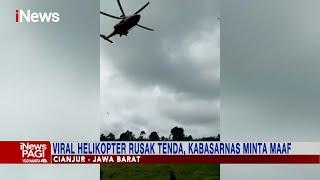 Viral Helikopter Rusak Tenda Pengungsi Gempa Cianjur, Kabasarnas Minta Maaf #iNewsPagi 27/11