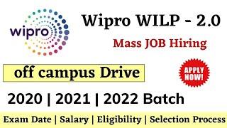 Wipro Wilp 2022 | 2021| 2020 - Wipro Wilp Off Campus Hiring 2022 | Wipro wilp phase 2 | job in wipro