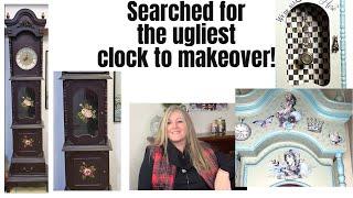 I Searched Marketplace For The Ugliest Grandfather Clock To Makeover || Alice In Wonderland