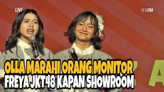 Funny!! Olla JKT48 is angry with the monitor, Freya JKT48 when is the showroom