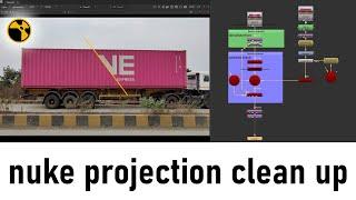Nuke Tutorial :-  Camera Projection Cleanup | Camera Tracking