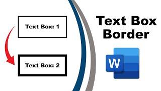 How to change Text Box Border thickness in Word