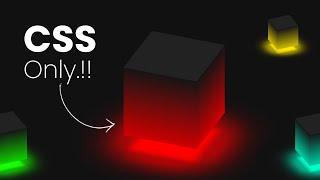 Ambient Light Effects | CSS 3D Glowing Cube Animation Effects @OnlineTutorialsYT