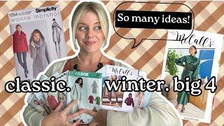 10 Timeless + Classic Big 4 WINTER Sewing Patterns | Always in style! #mccallspatterns #sewingideas