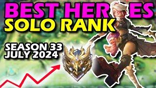 BEST HEROES IN MOBILE LEGENDS SEASON 33 JULY 2024 || META HEROES FOR RANKING UP