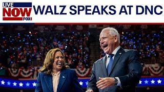 FULL SPEECH: Tim Walz addresses the DNC on Wednesday night