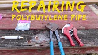 How to Repair Polybutylene Pipe | Pex to Poly | DIY