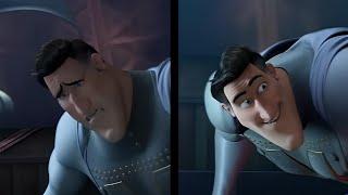 Megamind Scene Comparison - Metroman Death Scene - Real vs Flashback