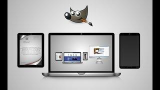 How To Design Laptop (Macbook pro) In Gimp  /  Free Software Gimp 2.10